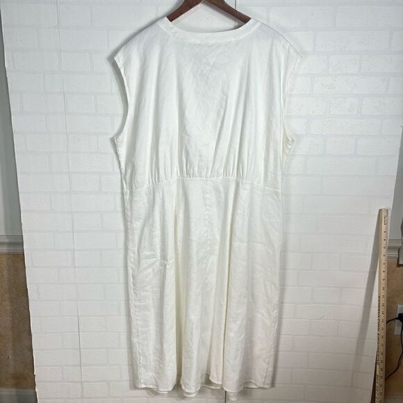 Calvin Klein Womens dress Size 20W Linen blend NEW WITH TAGS - Picture 8 of 11